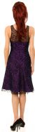 Short Rose Blossom Print Cocktail Dress back