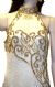 Sequined Silk Beaded Dress with Beautiful Floral Design in close up