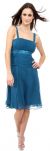Main image of Tea Length Bridesmaid Dress with Embellished Waistline