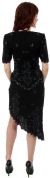 Half Sleeves Short Two Piece Formal Beaded Dress back