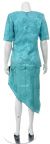 Short Sleeved 2 PieceTea Length Formal Dress back