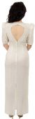 Half Sleeved Full Length Beaded Gown back