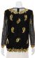 Golden Flares Hand Beaded Blouse back