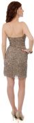 Strapless Sequined Short Prom & Party Dress. back