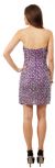 Strapless Sweetheart Neck Short Beaded Prom Dress  back