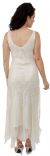 Beaded Neckline Short Evening Prom Dress back