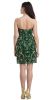Strapless Floral Beaded Short Homecoming Party Dress back