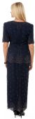 Round Neck Half Sleeves 2-Piece Blouse and Skirt Set back