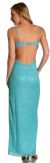 Spaghetti Strapped Beaded Prom Dress with Bra style back back
