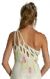Single Shoulder Formal Dress with Mesh Back back
