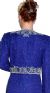 Tea Length Sequined Formal Dress with Matching Jacket  back
