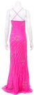 Floor Length Hand Beaded/Sequined Formal Dress with Jacket back