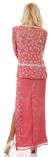 2 piece Beaded Formal Dress and Jacket back