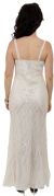 Artistic Sequined Pattern Wedding Dress with Jacket back