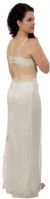 Thin Strapped Full Length Formal Party Dress back