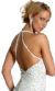 Silver Sparkled Full Length Formal Dress back