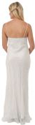 Full length Beaded Evening Dress with Shirred Bust back