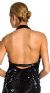 Halter Neck Low Back Cocktail Dress  back
