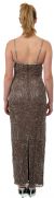 Boat Neck Long Formal Dress with Artistic Beaded Design back