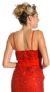 Shimmer Spaghetti Strap Formal Dress with Brooch back
