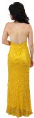 Halter-Neck Formal Prom Dress with Bare Back back