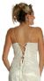 Rouched Bodice Formal Prom Gown back