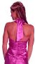 Halter Neck Empire Cut Satin Formal Dress back