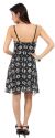 Boxy Floral Pattern Sequin Cocktail Dress back