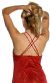 Double Spaghetti Princess Cut Party Dress back