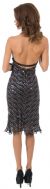 Halter Neck Knee Length Sequined Cocktail Dress back