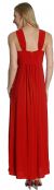 Criss-Cross Brooched Long Formal Bridesmaid Dress back
