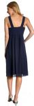 Knee Length Shirred Flower Party Dress back