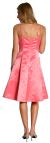 A-line Knee length Party Dress with Shimmery Floral Pattern back