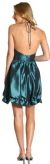 Halter Neck Short Bubble Party Dress in Taffeta back