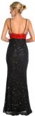Roman Inspired Empire Cut Beaded Formal Prom Gown back