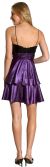 Sequined & Ribbon Bow Short Party Dress back