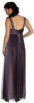 Two Toned Shimmer Empire Prom Dress in Purple back view