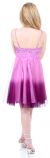 Spaghetti Straps 2 Tone Beaded Bust Short Formal Party Dress back