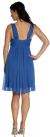 Shirred Empire Cut Short Bridesmaid Party Dress back