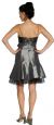 Mesh & Ribbon Prom Dress with Spaghetti Straps back