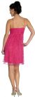 V-Neck Spaghetti Strapped Short Party Dress back