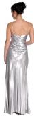 Pleated Bodice Empire Formal Prom Dress back
