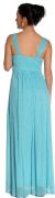 Broad Strapped Shimmer Prom Dress With Ornamental Brooch back