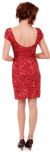 Fully Sequin Beaded Short Prom Dress back in Red/Black