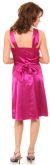 Short High Neckline Satin Party Dress back