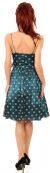 Short Fluffy Polka Dot Party Dress back