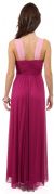 V-Neck Two Tone Long Formal Bridesmaid Dress back