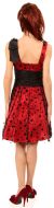 V-neck Short Polka Dot Party Dress   back