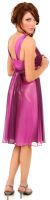 Two Tone V-Neck Shimmery Party Dress back