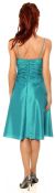 Short Pleated Taffeta Party Dress with Matching Jacket back
